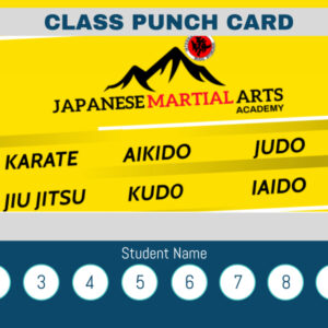 Martial Arts Punch Card – Unlock 10 Lessons for Only 9!